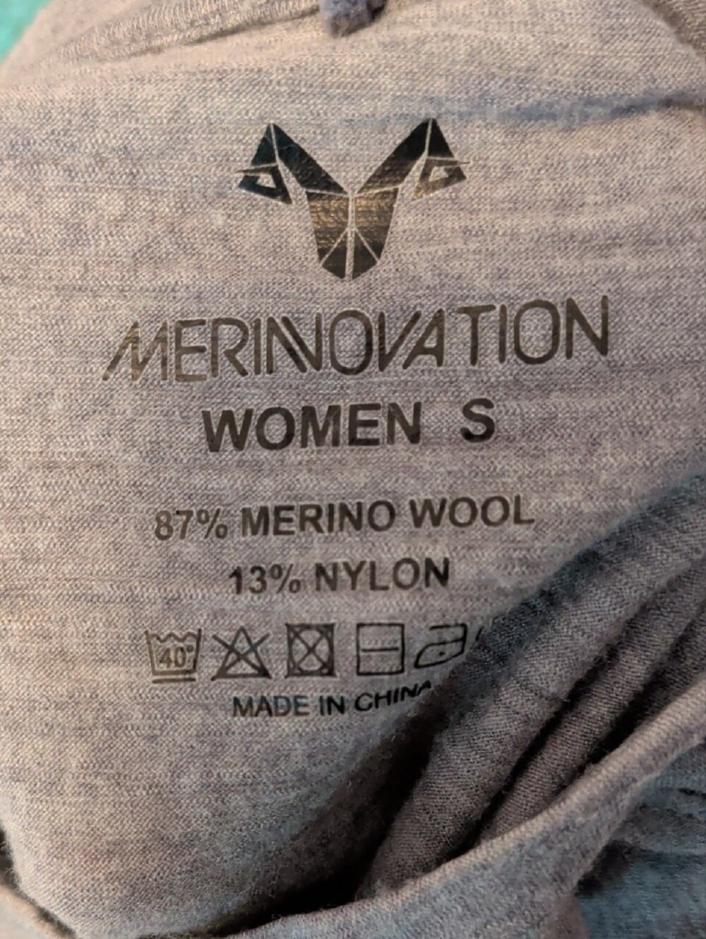 Merinovation Merino Heather Gray Short Sleeve Crewneck Tee - Picture 5 of 5